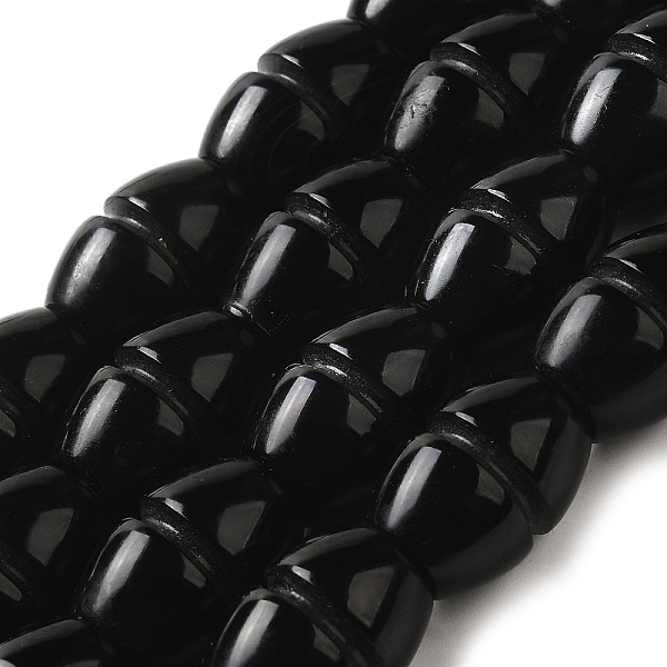 

PandaHall Natural Obsidian Beads Strands, Rice, 18~18.5x13mm, Hole: 1.5mm, about 21pcs/strand, 15.24''(38.7cm) Obsidian Rice