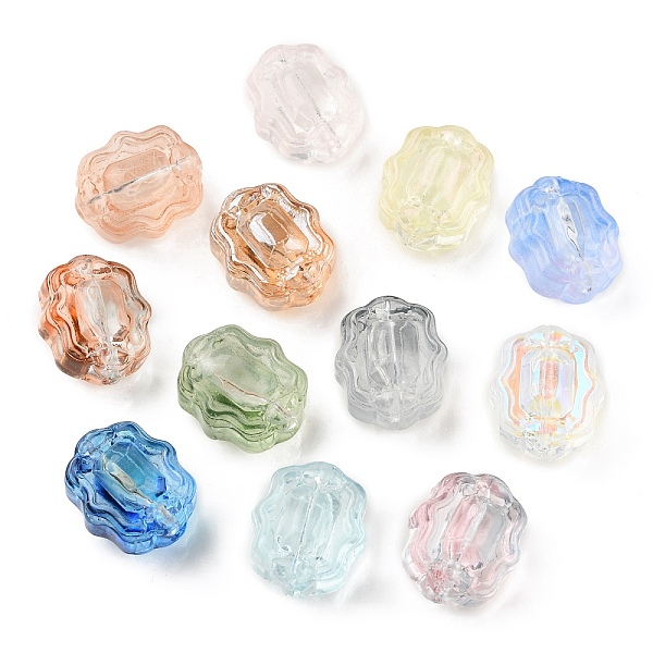 

PandaHall Transparent Glass Beads, Candy, Mixed Color, 12x10.5x7mm, Hole: 1mm Glass Candy Multicolor