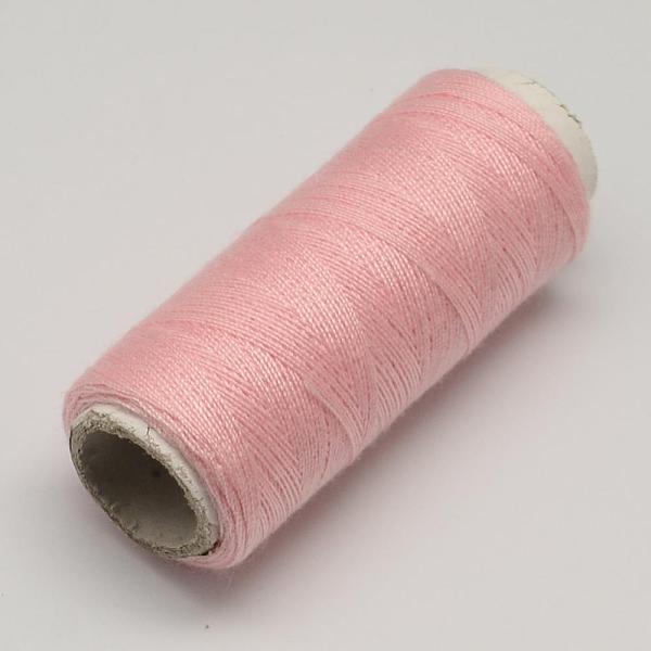 

PandaHall 402 Polyester Sewing Thread Cords for Cloth or DIY Craft, Pink, 0.1mm, about 120m/roll, 10rolls/bag Polyester Pink
