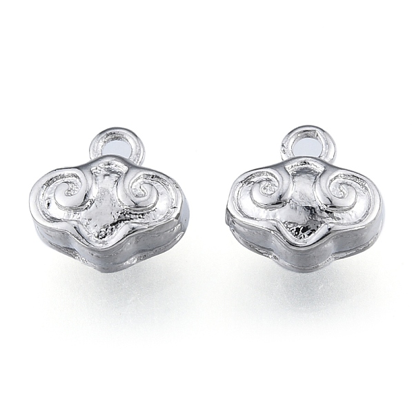 

PandaHall Brass Charms, Cadmium Free & Nickel Free & Lead Free, Auspicious Clouds, Real Platinum Plated, 7.5x7.5x4mm, Hole: 1.2mm Brass...