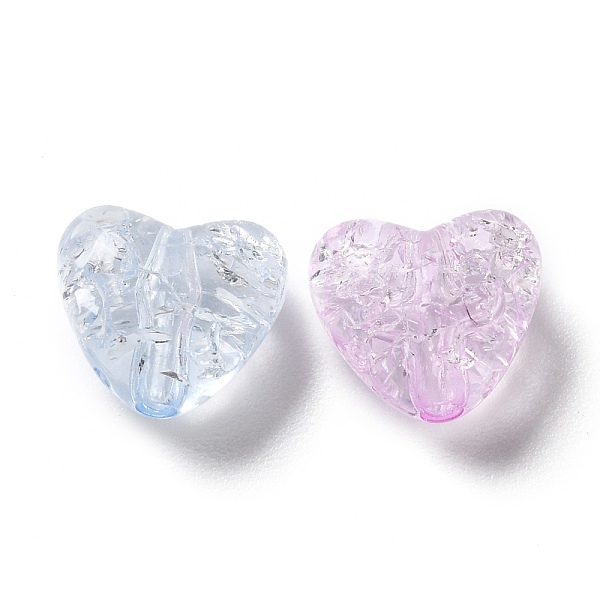

PandaHall Transparent Acrylic Beads, Heart, Mixed Color, 9.5x10.5x6.5mm, Hole: 1.8mm Acrylic Heart Multicolor