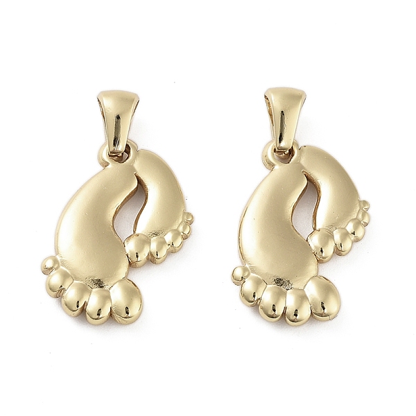 

PandaHall 304 Stainless Steel Pendants, Footprint Charm, Golden, 21x15.5x3mm, Hole: 5x3mm 304 Stainless Steel Footprint
