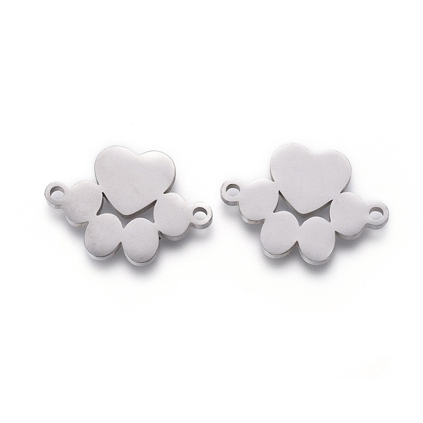 

PandaHall 201 Stainless Steel Links, Manual Polishing, Heart & Oval, Stainless Steel Color, 15x21x1.5mm, Hole: 1.6mm 201 Stainless Steel...