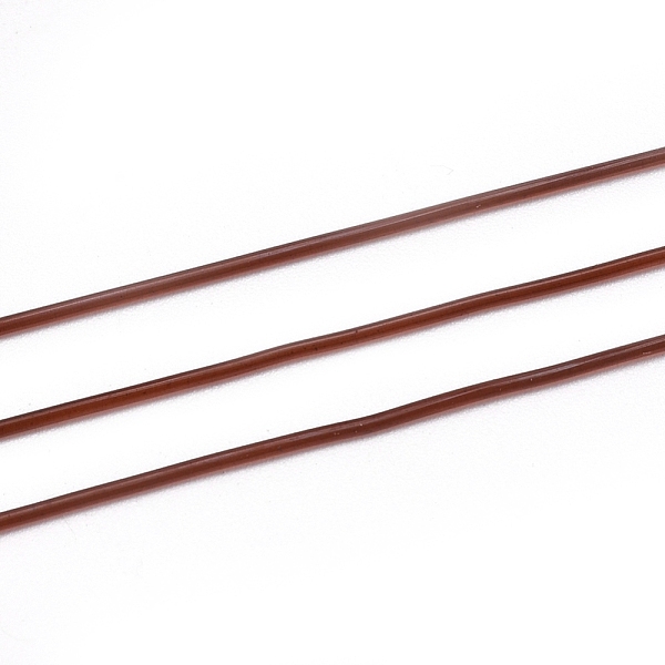 

PandaHall Imported Elastic Crystal Thread, For Jewelry Making, Coffee, 0.8mm, about 164.04 yards(150m)/roll TPU Round Brown