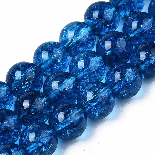 

PandaHall Natural Quartz Beads Strands, Round, Dyed, Marine Blue, 8mm, Hole: 1mm, about 46~47pcs/strand, 14.57~14.96inch(37~38cm) Other...