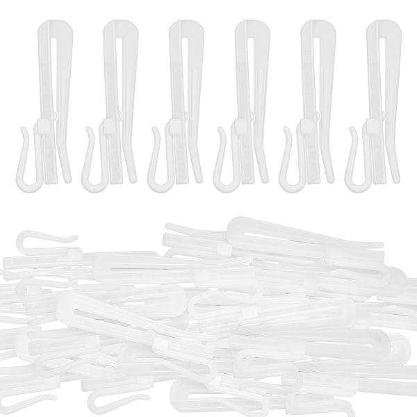 100Pcs Plastic Curtain Hook