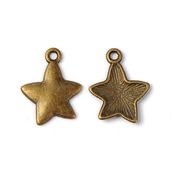

PandaHall Tibetan Style Alloy Pendants, Star, Christmas, Antique Bronze, Lead Free & Cadmium Free & Nickel Free, 19.5x16x2mm, Hole: 2mm...