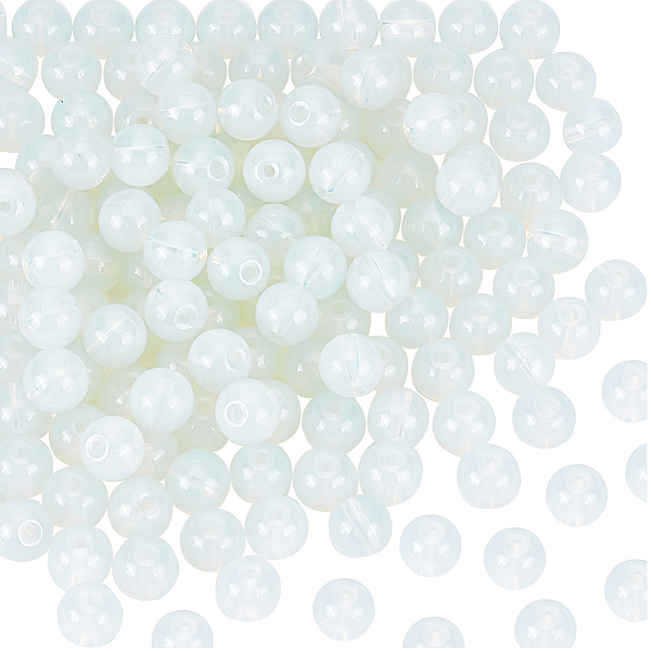 

PandaHall DICOSMETIC 150Pcs Small Opalite Beads Round Gemstone Beads 8mm Natural Opal Stone Beads White Ball Loose Beads Smooth Crystal...