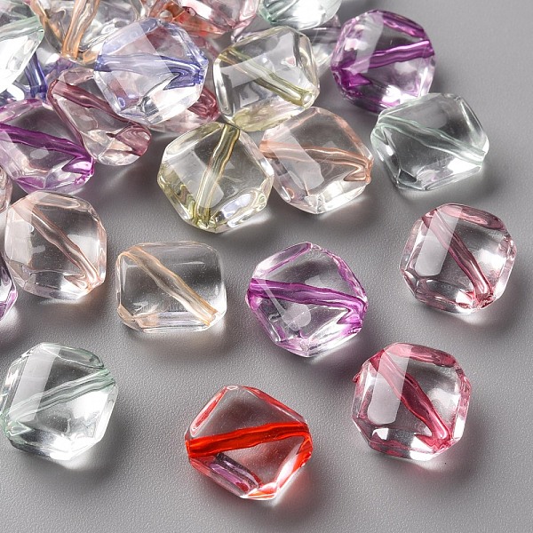 

PandaHall Transparent Acrylic Beads, Rhombus, Mixed Color, 13x13x3mm, Hole: 1.6mm, Side Length: 12x12mm, about 830pcs/500g Acrylic Rhombus..., Multicolor