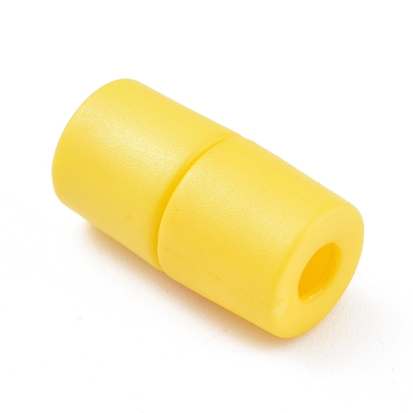 

PandaHall Plastic Lanyard Safety Breakaway Pop Barrel Connectors for Necklace, Ribbon Lanyards, Yellow, 20x11mm, Hole: 4.5mm Plastic Yellow