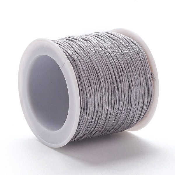 

PandaHall Braided Nylon Thread, DIY Material for Jewelry Making, Gray, 0.8mm, 100yards/roll Nylon Gray