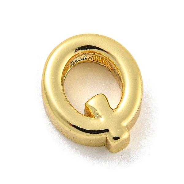 

PandaHall Brass Pendants, Real 18K Gold Plated, Letter Q, 9.5x8x3mm, Hole: 1.2mm Brass Letter Q