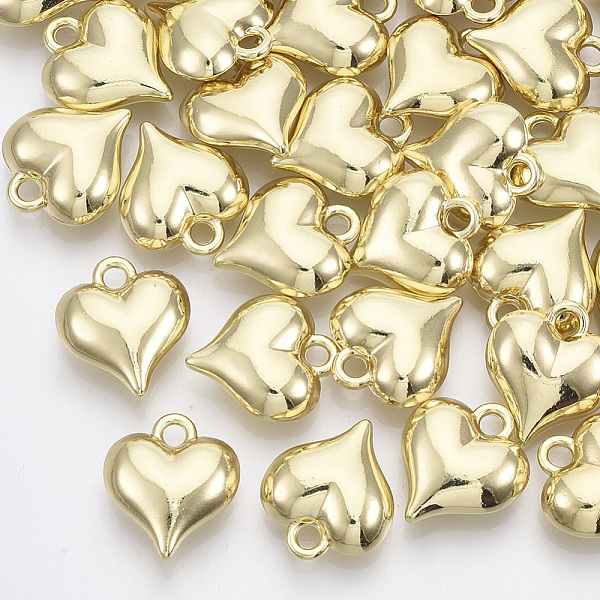 

PandaHall Alloy Pendants, Heart, Light Gold, 16x14x6mm, Hole: 2mm Alloy Heart