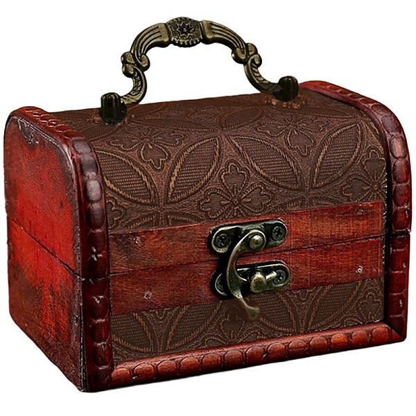 CutHollow 1Pc Vintage Wooden Jewelry Box