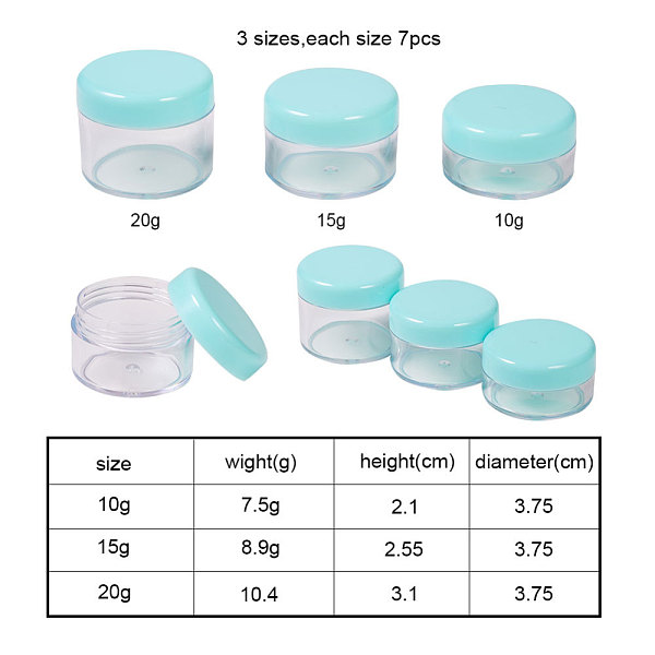 

PandaHall Elegant Plastic Cosmetic Facial Cream Jar, Cream Spoon Plastic Stick, Mixed Color, 28pcs/set Plastic Multicolor