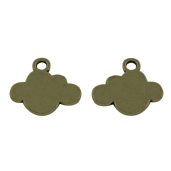 

PandaHall Tibetan Style Alloy Cloud Pendants, Cadmium Free & Nickel Free & Lead Free, Antique Bronze, 18.5x20x2mm, Hole: 2.5mm Alloy Cloud