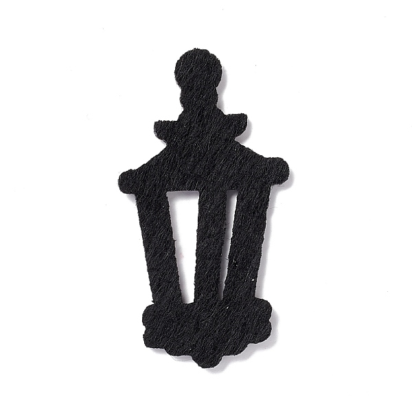 

PandaHall Wool Felt Lantern Party Decorations, Halloween Themed Display Decorations, for Decorative Tree, Banner, Garland, Black, 64x34x2mm...