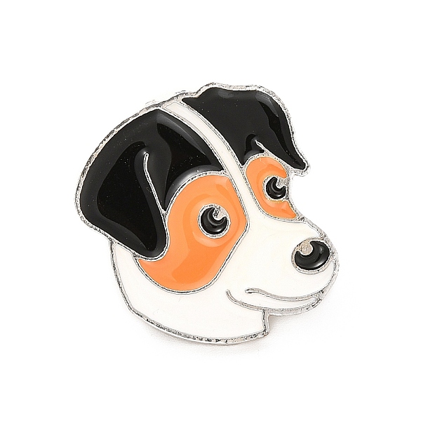 

PandaHall Dog Enamel Pin with Brass Butterfly Clutches, Alloy Badge for Backpack Clothing, Jack Russell Terrier, 25.5x23x10mm, Pin: 1.1mm...