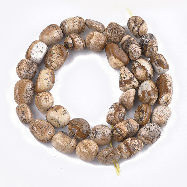 Natürliches Bild Jaspis Perlen Stränge