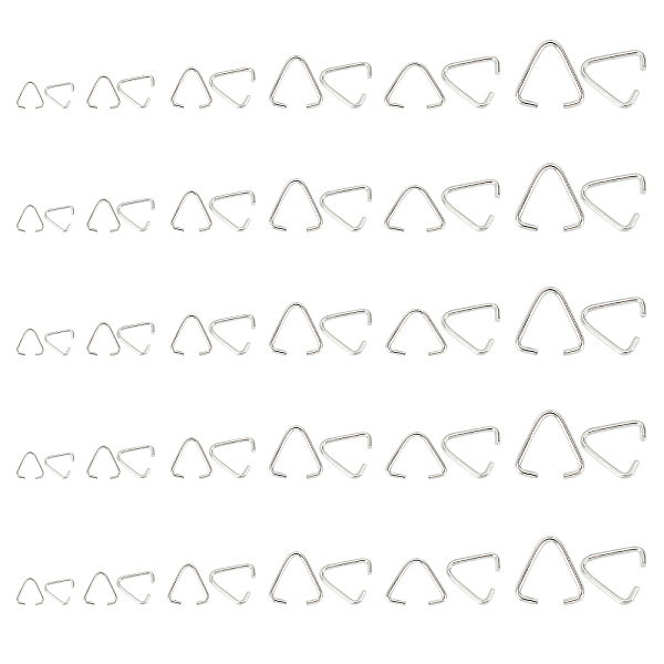 

PandaHall Iron Triangle Rings, Buckle Clasps, Fit For Top Drilled Beads, Webbing, Strapping Bags, Platinum, 360pcs/box Iron