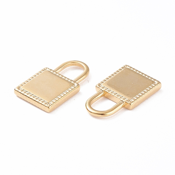

PandaHall 304 Stainless Steel Pendants, Lock, Golden, 16x10x2mm, Hole: 4x5.5mm 304 Stainless Steel Lock