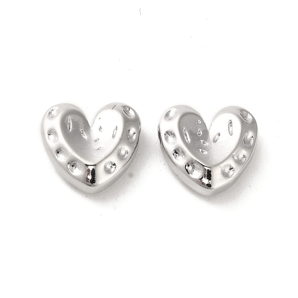 

PandaHall Brass Pendants, Heart, Real Platinum Plated, 13.5x14x5mm, Hole: 1.6mm Brass Heart