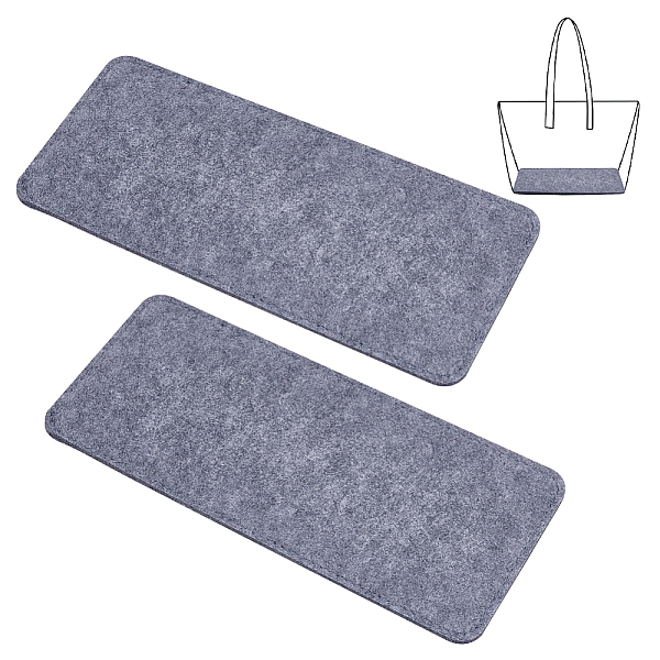 

PandaHall Rectangle Felt Bag Bottom, for Knitting Bag, Women Bags Handmade DIY Accessories, Gray, 13.1x30.5x0.6cm Cloth Gray