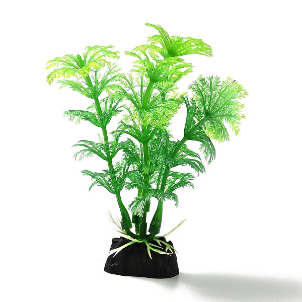 

PandaHall Plastic Artificial Aquatic Plants Decor, for Fish Tank, Aquarium, Green, 30x20x100mm Plastic Others Green