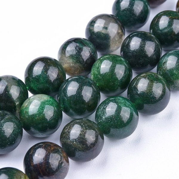 

PandaHall Natural Fuchsite Beads Strands, Round, 10~10.5mm, Hole: 1mm, about 37pcs/Strand, 15.16 inch(38.5cm) Fuchsite Round