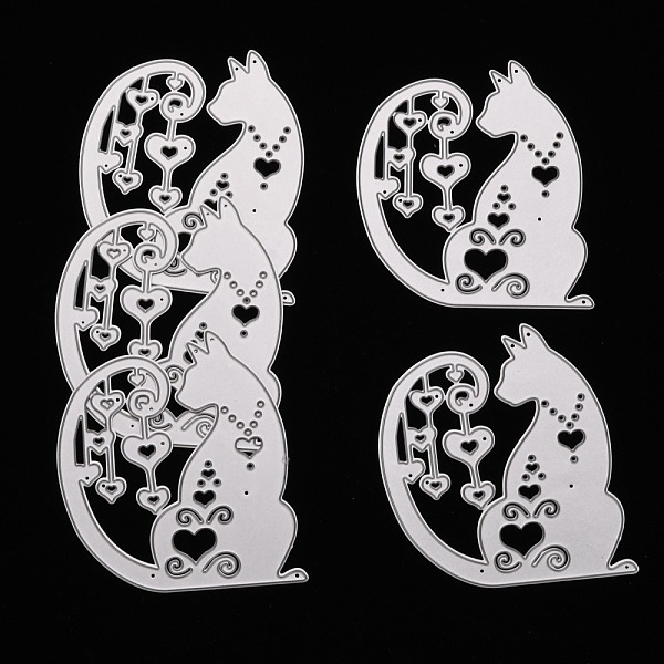 

PandaHall Cat Carbon Steel Cutting Dies Stencils, for DIY Scrapbooking/Photo Album, Decorative Embossing DIY Paper Card, Matte Platinum...