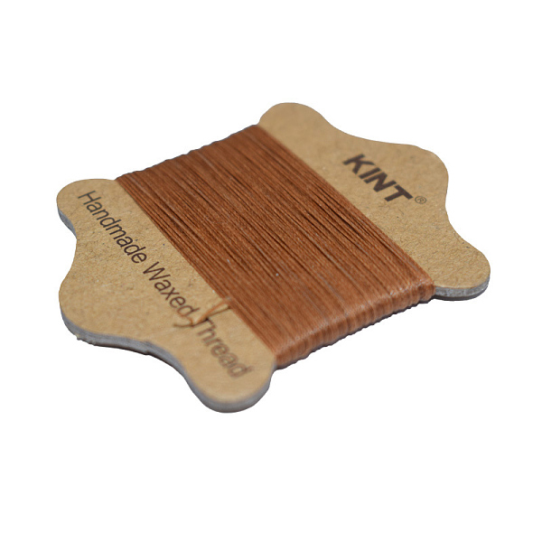 

PandaHall Waxed Nylon Cord, Sienna, 0.45mm, about 21.87 yards(20m)/card Waxed Nylon Cord Round Brown