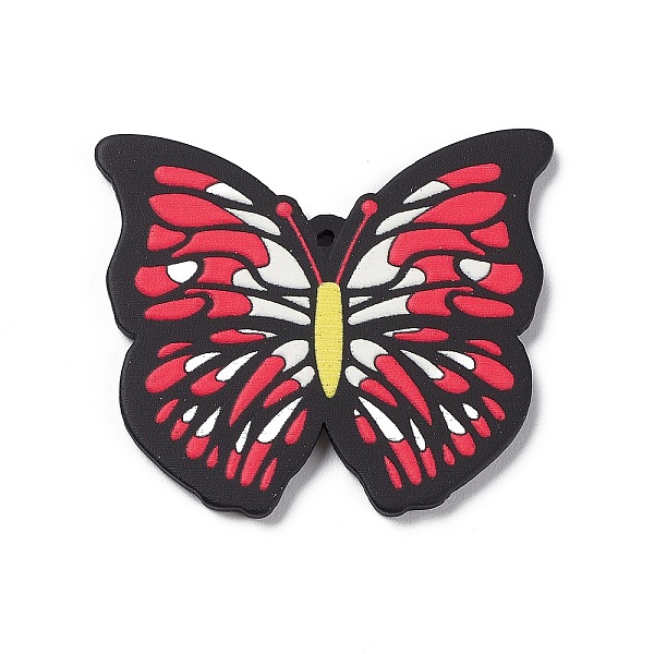 

PandaHall Opaque Resin Pendants, Butterfly Charms, FireBrick, 33x38.5x2.5mm, Hole: 1.4mm Resin Butterfly Red