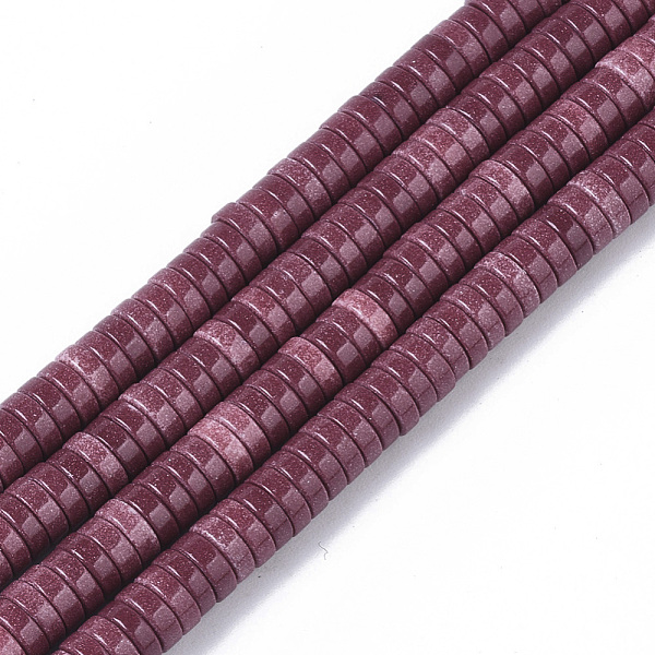 

PandaHall Natural Agate Beads Strands, Dyed, Heishi Beads, Flat Round/Disc, Old Rose, 4x1mm, Hole: 1mm, about 250~329pcs/strand, 15.7 inch...