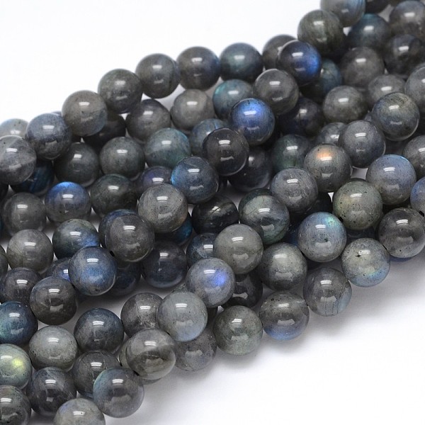 

PandaHall Natural Labradorite Round Bead Strands, Grade AA, 12mm, Hole: 1mm, about 33pcs/strand, 16 inch Labradorite Round