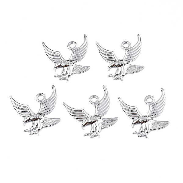 

PandaHall 304 Stainless Steel Pendants, Eagle, Stainless Steel Color, 35.5x30x3mm, Hole: 3.5mm 304 Stainless Steel Bird