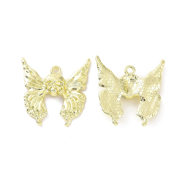

PandaHall Rack Plating Alloy Pendants, Cadmium Free & Lead Free, Butterfly & Skull, Light Gold, 25.5x25x4mm, Hole: 1.8mm Alloy Skull