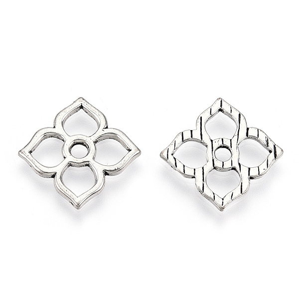

PandaHall Tibetan Style Alloy Pendants, Cadmium Free & Lead Free, Flower Charms, Antique Silver, 20.5x20.5x1.5mm, Hole: 2.5mm Alloy Flower