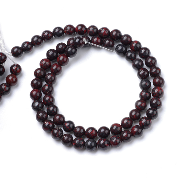 Natural Bloodstone Beads Strands