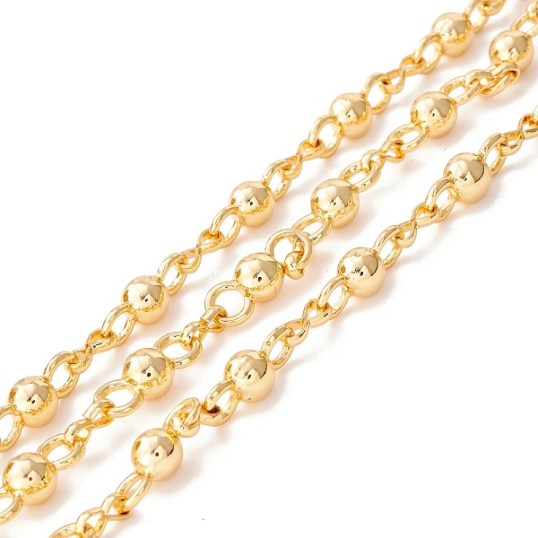 

PandaHall Alloy Bowknot & Infinity Link Chains, Mother-son Chains, Long-Lasting Plated, Unwelded, with Spool, Golden, Bead Link: 20.5x8x8mm...