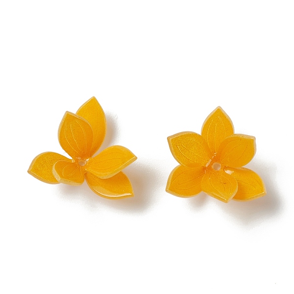 

PandaHall Opaque Resin Bead Caps, Multi-Petal, Flower, Orange, 22x21x13mm, Hole: 1.4mm Resin Orange