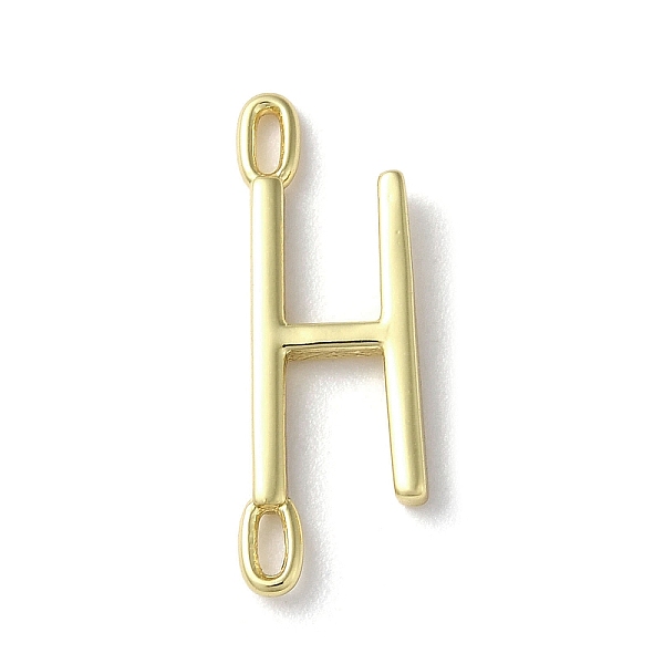 

PandaHall Rack Plating Brass Connector Charms, Cadmium Free & Lead Free, Long-Lasting Plated, Real 18K Gold Plated, Letter H, 22.5x8x1.5mm...