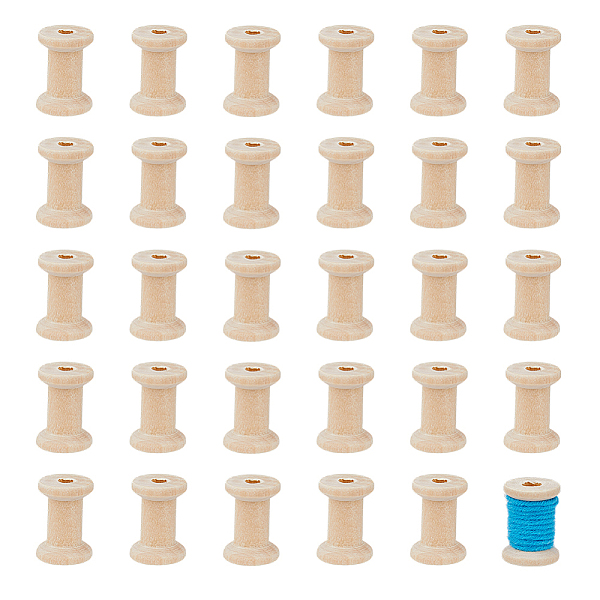 30Pcs Wooden Empty … - image