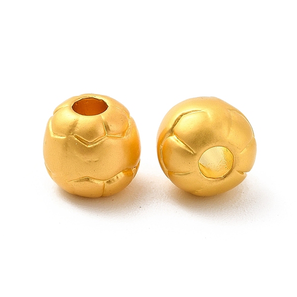 

PandaHall Rack Plating Alloy Beads, Lead Free & Cadmium Free & Nickel Free, Round, Matte Gold Color, 7mm, Hole: 2.5mm Alloy Round