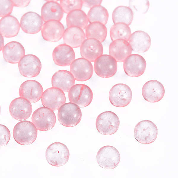 

PandaHall Transparent Acrylic Beads, No Hole, Round, Pink, 3.5mm, about 17000pcs/500g Acrylic Round Pink