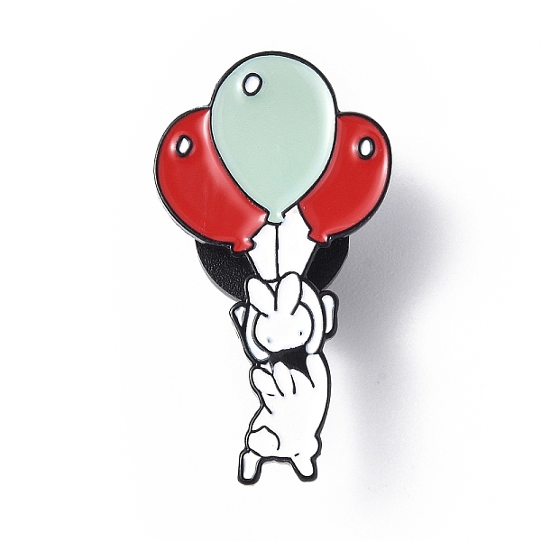 

PandaHall Cartoon Enamel Pin, Electrophoresis Black Alloy Cute Animal Badge for Backpack Cloth, Rabbit Pattern, 30.3x16.4x1.5mm Alloy+Enamel...