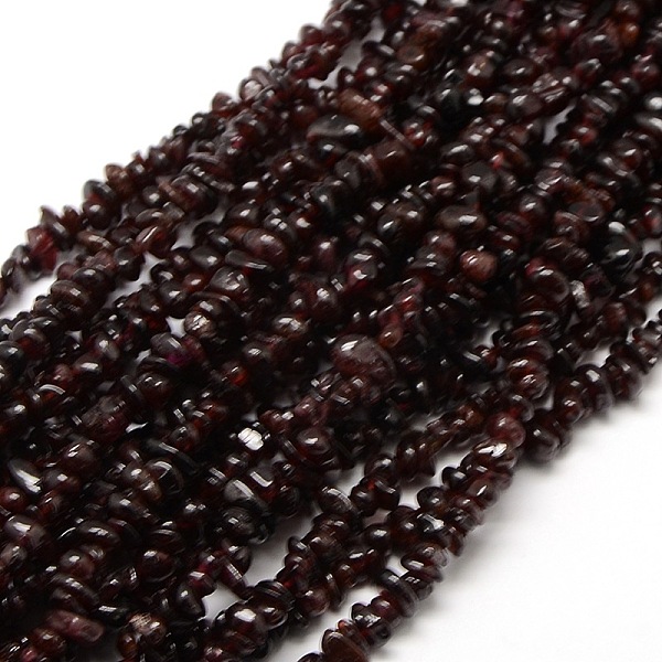 

PandaHall Natural Garnet Beads Strands, Chips, 6~10x4~6x3~5mm, Hole: 1mm, about 32 inch Garnet Chip