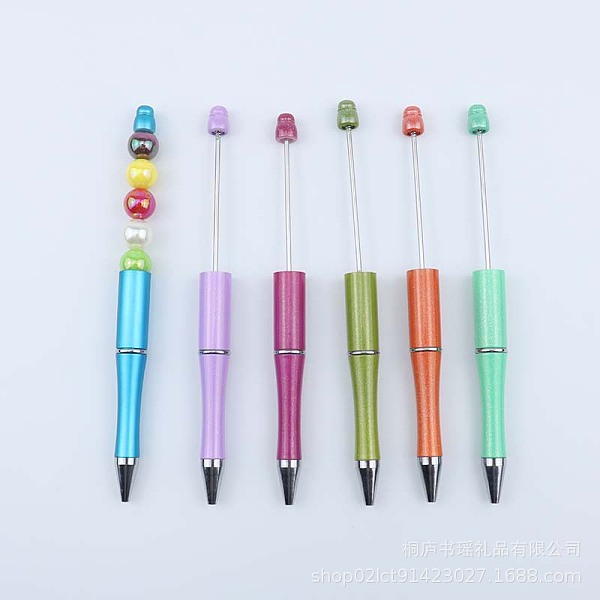 

PandaHall Plastic Beadable Pens, Shaft Black Ink Ballpoint Pen, for DIY Pen Decoration, Mixed Color, 144x12mm, The Middle Pole: 2mm Plastic..., Multicolor