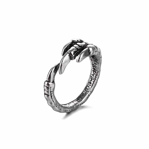 

PandaHall Alloy Punk Bracelet Hip-hop Ring Cool Animal Ring Set Alloy