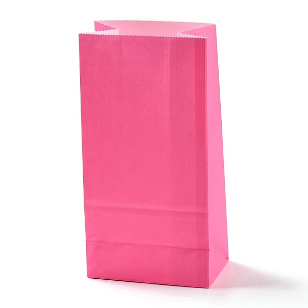 

PandaHall Rectangle Kraft Paper Bags, None Handles, Gift Bags, Deep Pink, 9.1x5.8x17.9cm Paper None