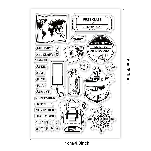 

PandaHall PVC Plastic Stamps, for DIY Scrapbooking, Photo Album Decorative, Cards Making, Stamp Sheets, Letter Pattern, 16x11x0.3cm Plastic...